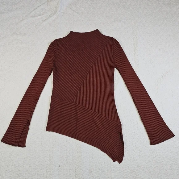 NWT TOPSHOP Asymmetrical Ribbed Sweater - Picture 5 of 15